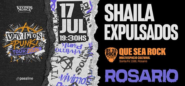 imagen del evento: SHAILA & EXPULSADOS EN ROSARIO