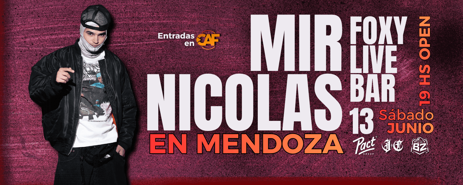 imagen del evento: MIR NICOLAS en MENDOZA