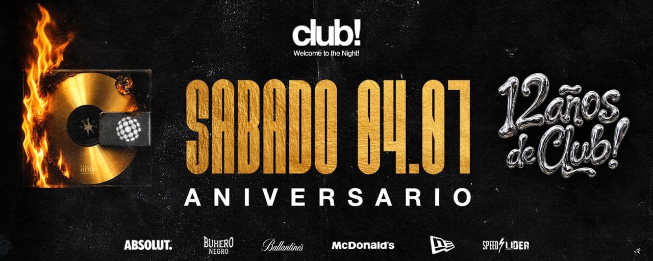 04.07 ANIVERSARIO CLUB - 12 AÑOS DE EXITOS!