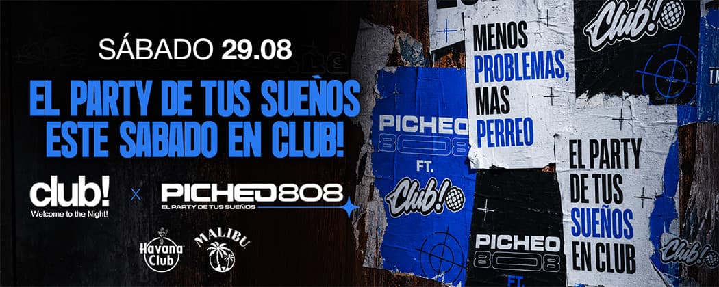 imagen del evento: SAB 29.8 - PICHEO 808 ft CLUB!